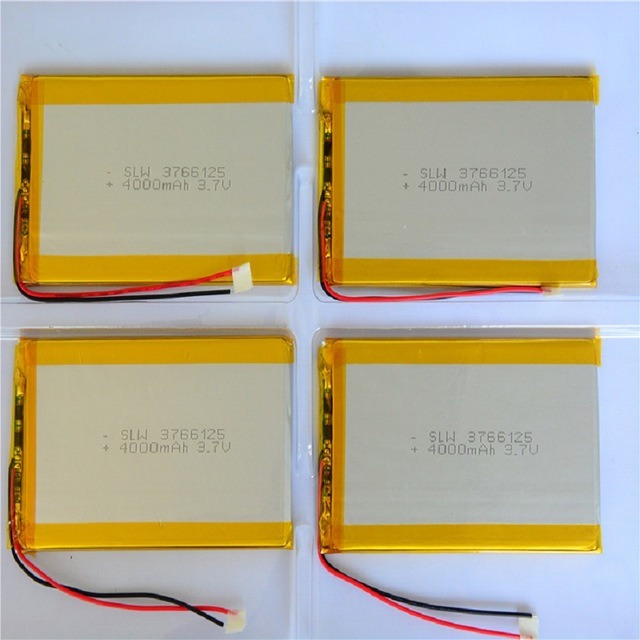 Lipo Battery 3766125pl 4000mAh 3.7V for Helicopter Phone Smartwatch Earphone